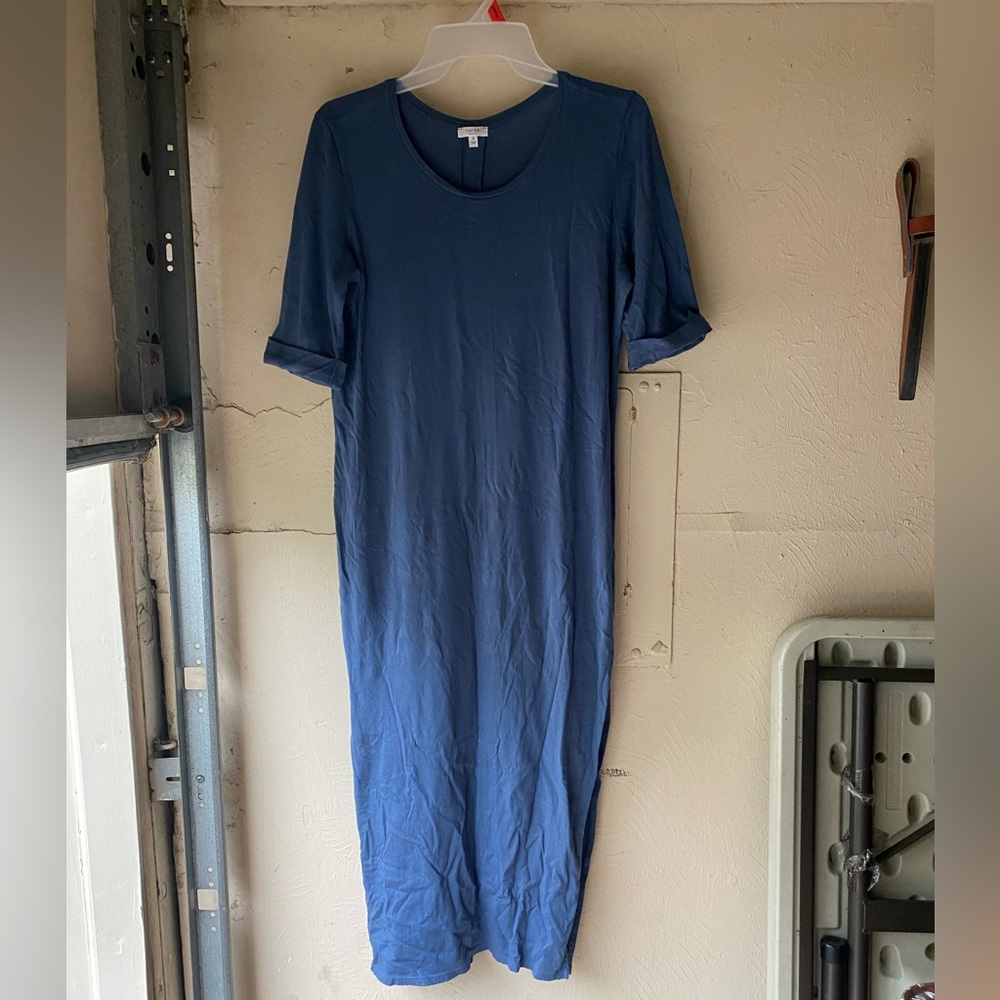 Navy blue maxi dress